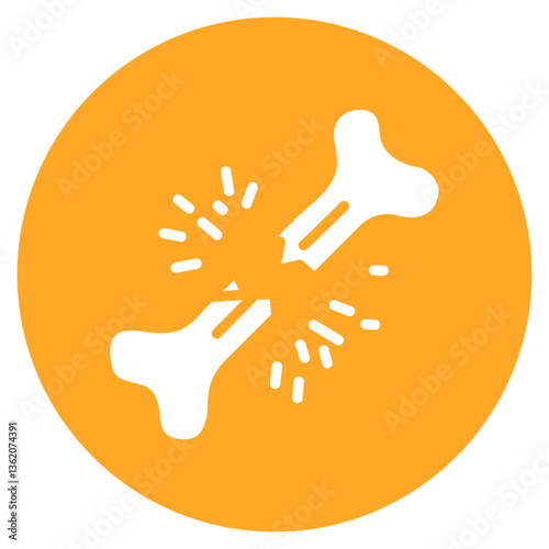 Bone Fracture Vector Icon