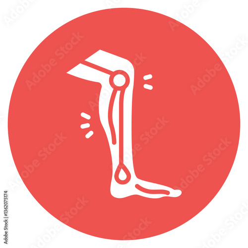 Tendon Rupture Vector Icon
