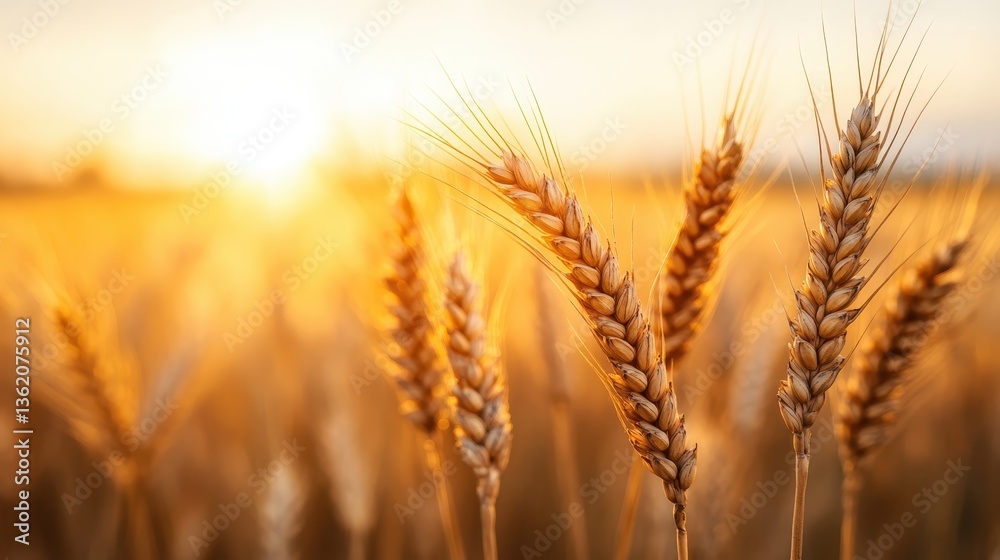The warm glow of sunlight illuminating wheat stalks in a field creates an inviting and picturesque scene, capturing the essence of rural life and natural beauty. The warm glow of sunlight illuminating wheat stalks in a field creates an inviting and picturesque scene, capturing the essence of rural life and natural beauty.