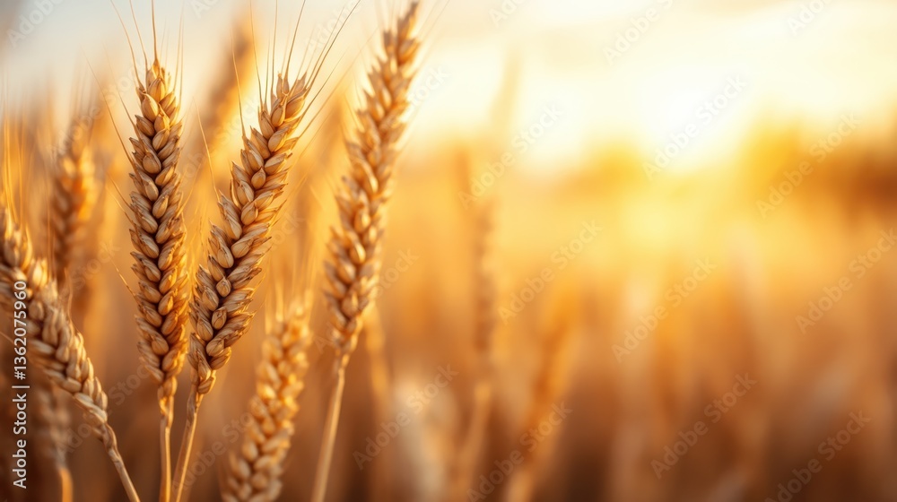 Detailed close-up of wheat stalks against a soft sunset backdrop, highlighting the intricate beauty of nature and the simplicity of agricultural life. Detailed close-up of wheat stalks against a soft sunset backdrop, highlighting the intricate beauty of nature and the simplicity of agricultural life.