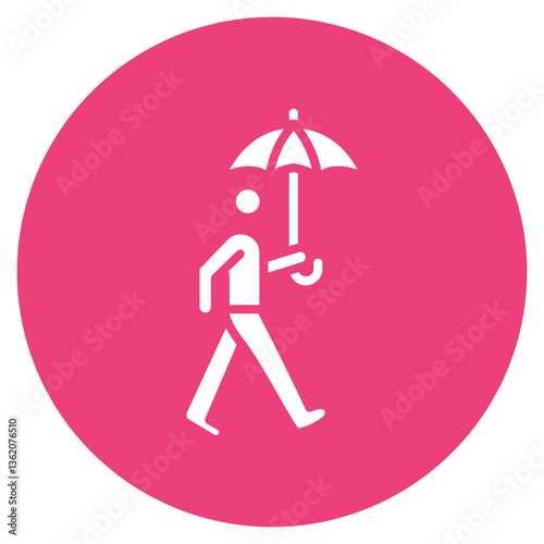 Monsoon Journey Vector Icon