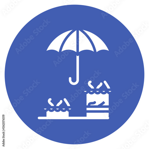 Monsoon Market Vector Icon
