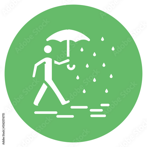 Rainy Adventures Vector Icon