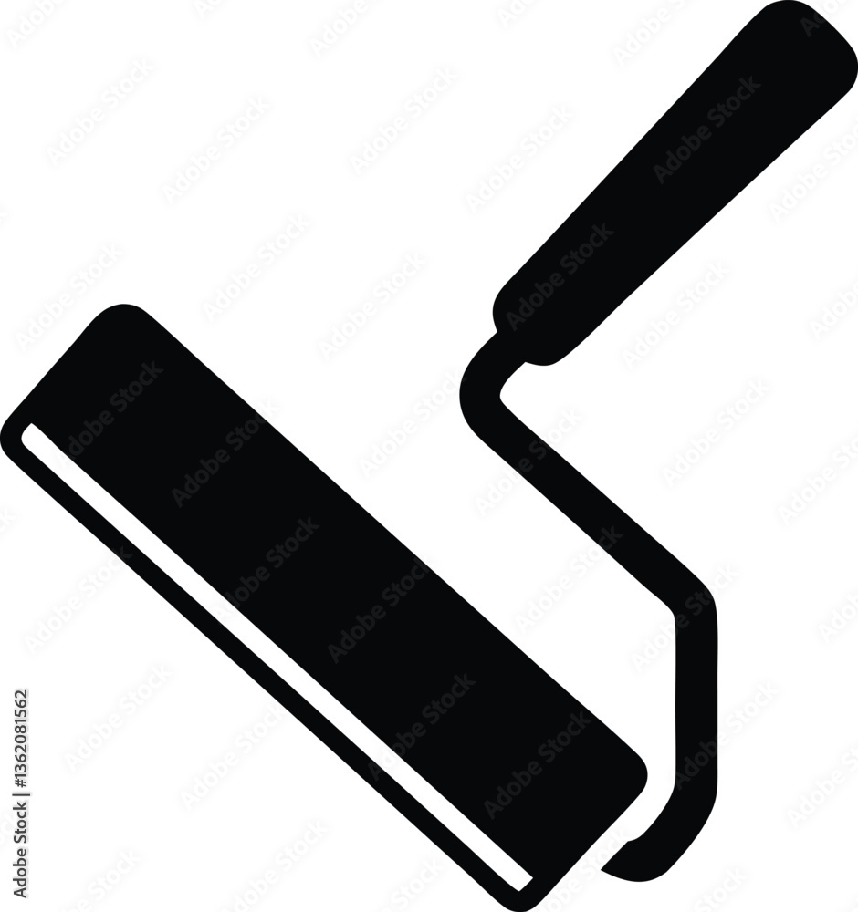Paint roller simple icon. Vector illustration Paint roller simple icon. Vector illustration
