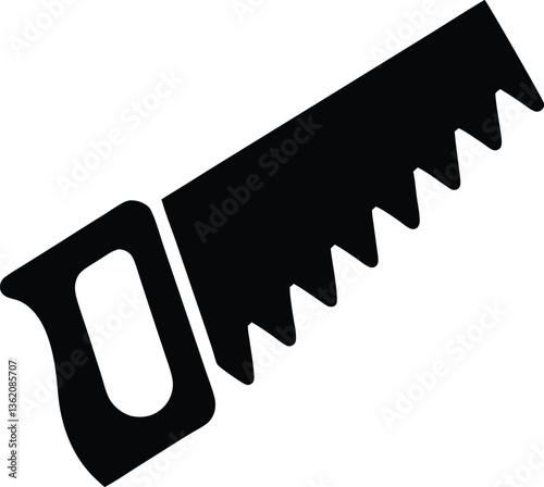 Handsaw or hacksaw icon. Vector illustration
