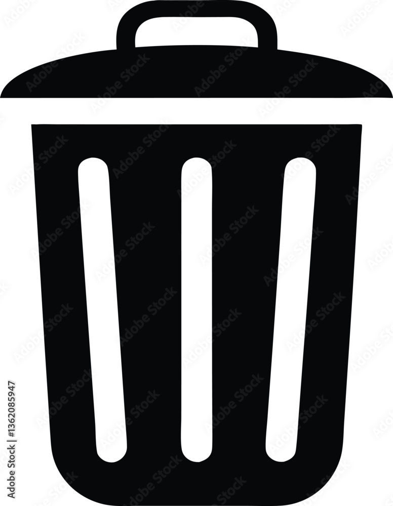 Bin simple icon for website. Vector Bin simple icon for website. Vector