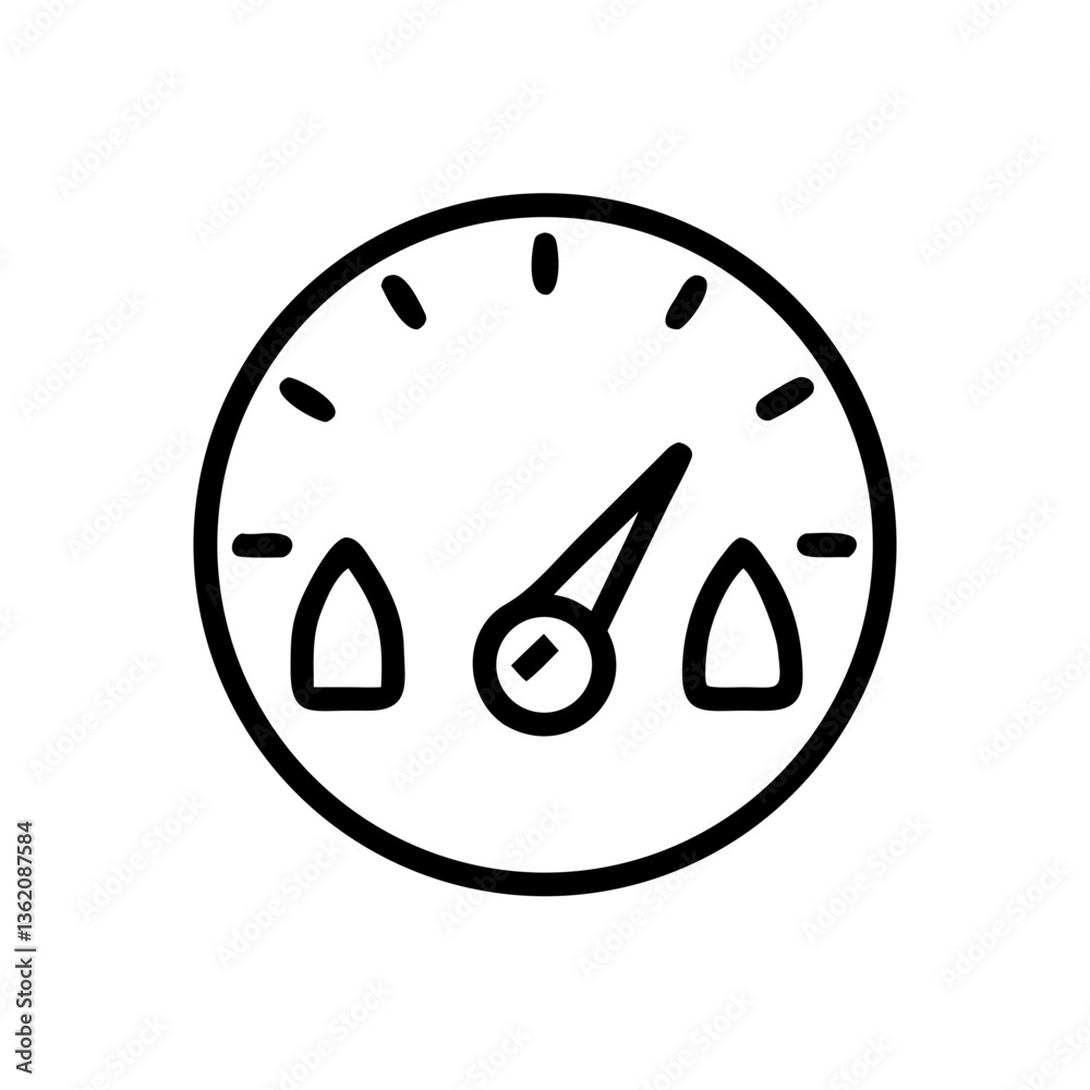 Fuel Gauge Icon on Transparent Background Fuel Gauge Icon on Transparent Background