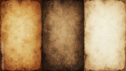 Old Vintage Paper Backgrounds Collection - Isolated on Transparent Background for Creative Projects and Marketing Materials