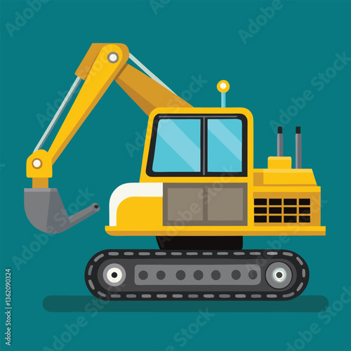excavator vector