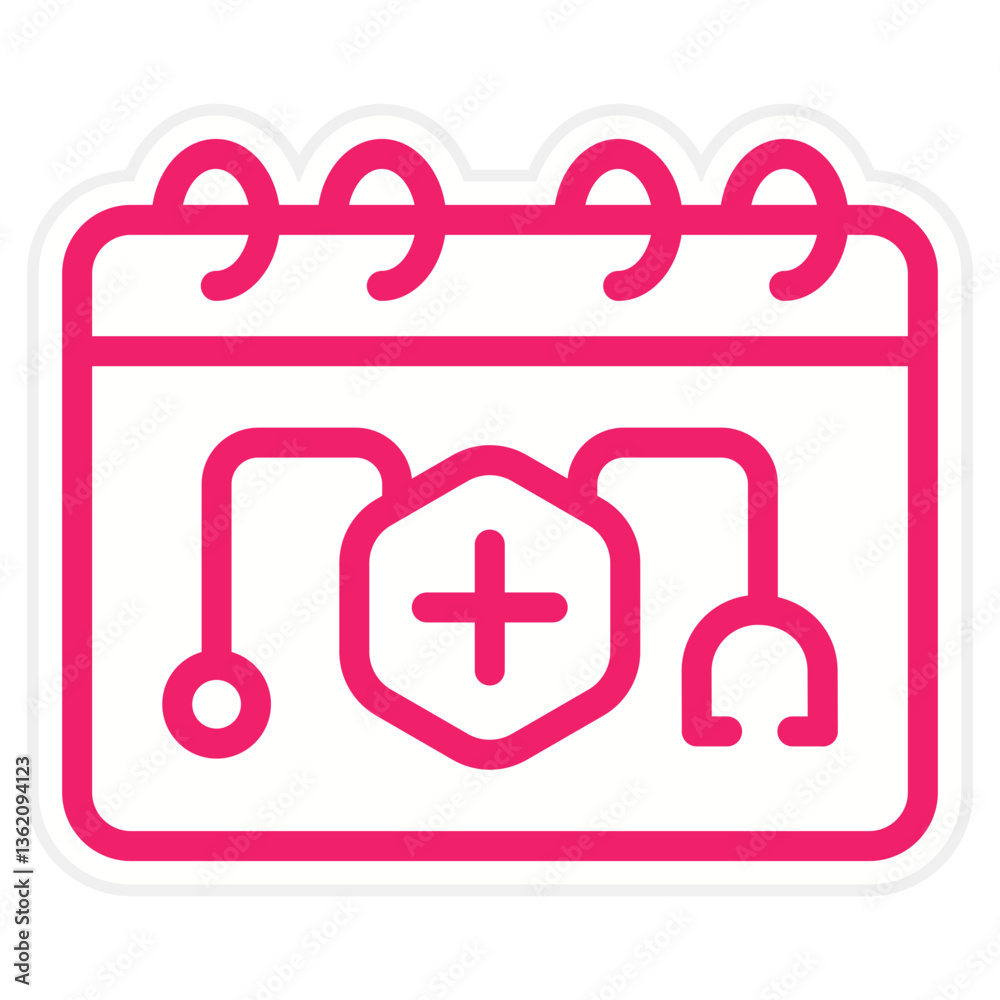 Vector Design Medical Appointment Icon Style Vector Design Medical Appointment Icon Style