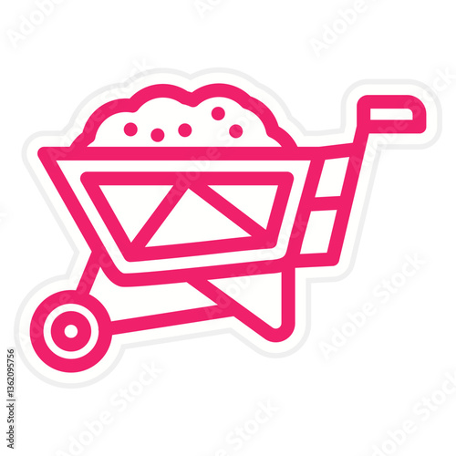Vector Design Wheelbarrow Icon Style