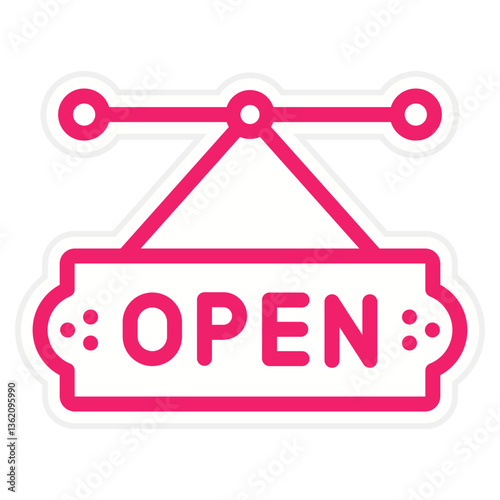 Vector Design Store Sign Icon Style