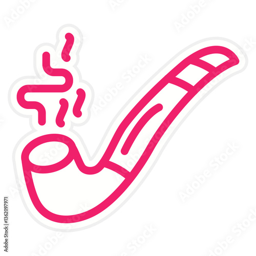 Vector Design Smoking Pipe Icon Style