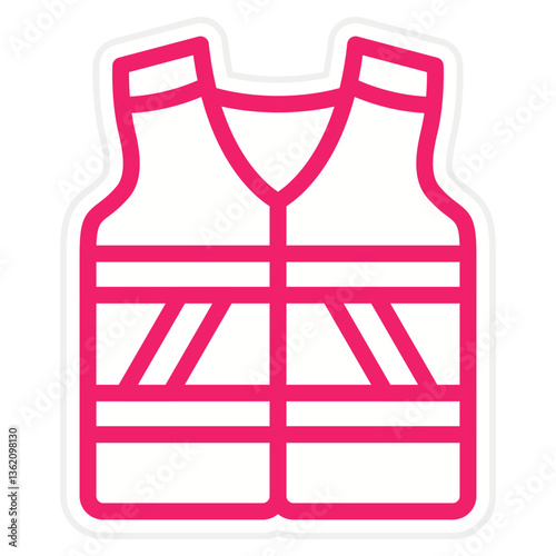 Vector Design Life Jacket Icon Style