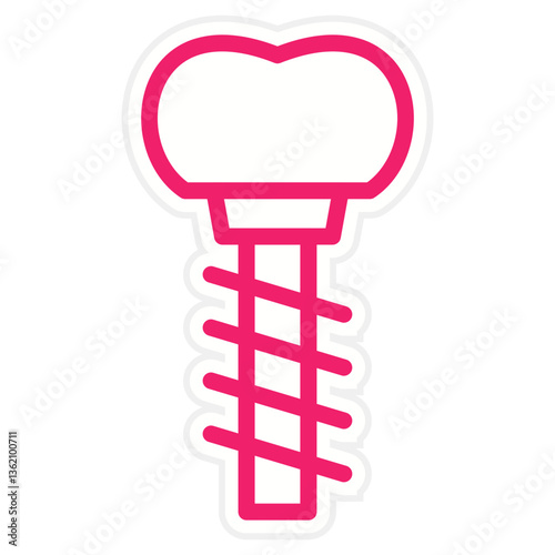 Dental Implant Icon Style