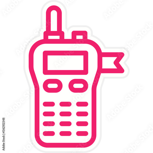 Walkie Talkie Icon Style