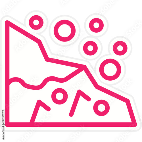 Snow Avalanche Icon Style