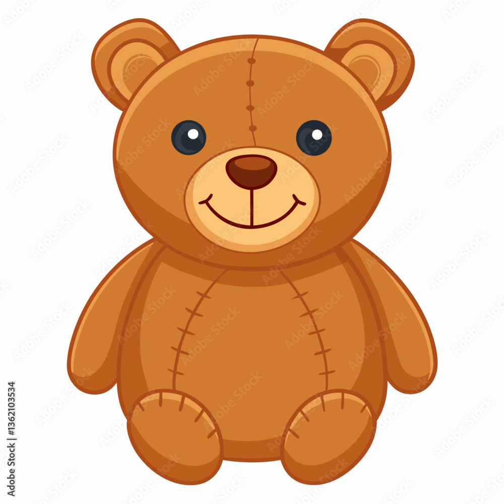 soft plush teddy bear with stitched smile soft plush teddy bear with stitched smile