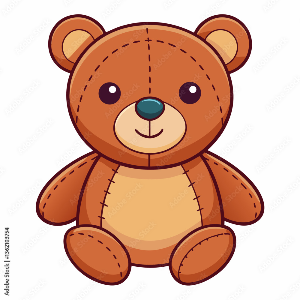 soft plush teddy bear with stitched smile soft plush teddy bear with stitched smile