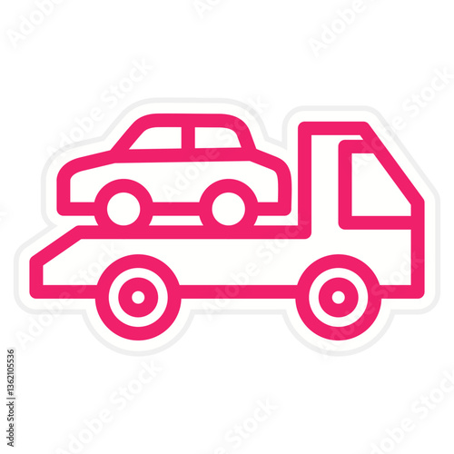 Car Shift Icon Style