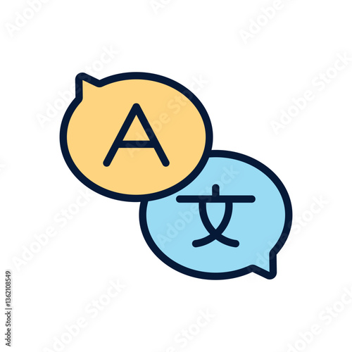 Translator Vector icon