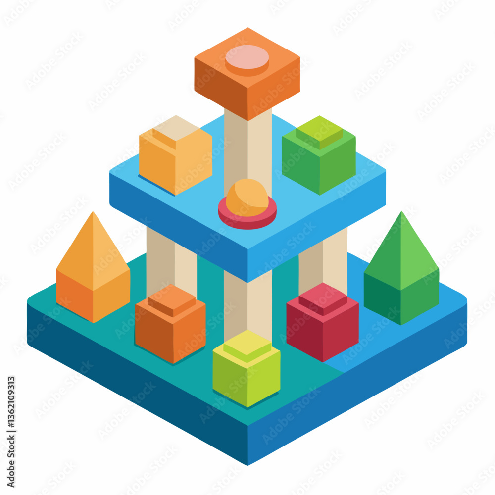 interactive shape sorter with geometric blocks interactive shape sorter with geometric blocks