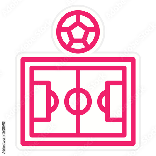 Football Field Icon Style