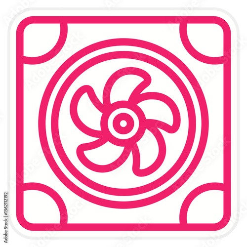 Air Cooler Icon Style