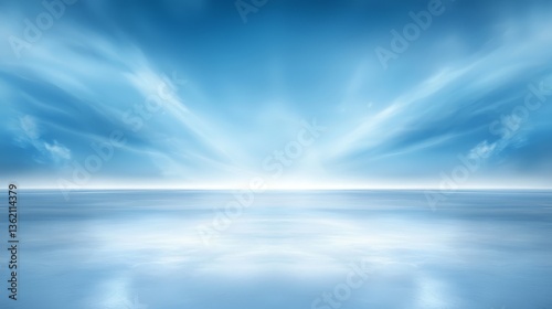 Wallpaper Mural Stunning reflection of clouds in calm water under tranquil blue sky Torontodigital.ca