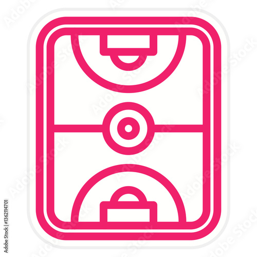Football Field Icon Style