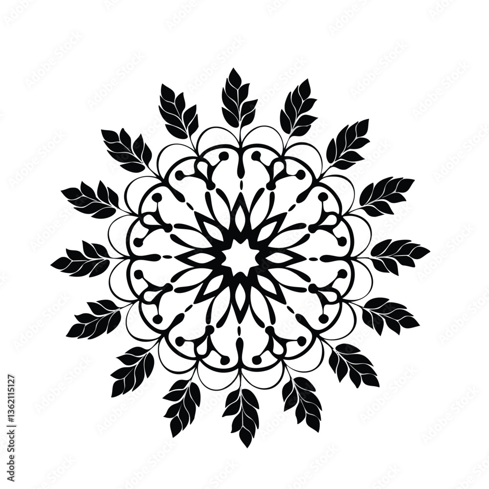 Fototapeta premium black and white flower