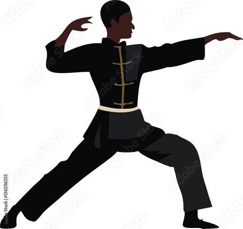 karate man with sword