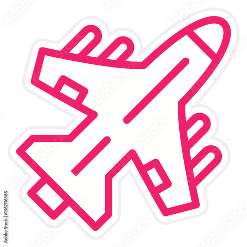 Army Jet Icon Style