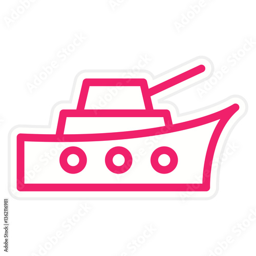 Army Ship Icon Style
