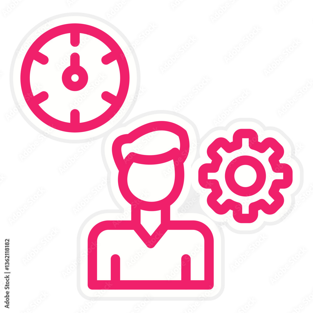 Time Management Icon Style Time Management Icon Style