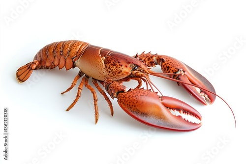 Wallpaper Mural Isolated Fresh Lobster Seafood on White Background for Culinary Concepts Torontodigital.ca