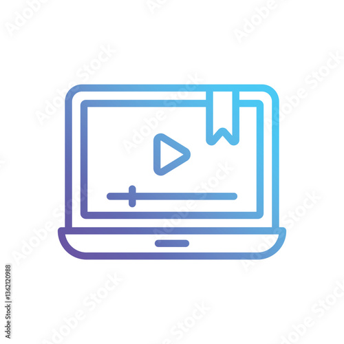 Free Download Video Lesson Vector icon - GFXLoad