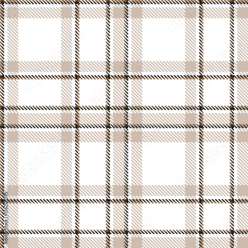 Modern Seamless Tartan in Dark White tones Textile Design Variant 717