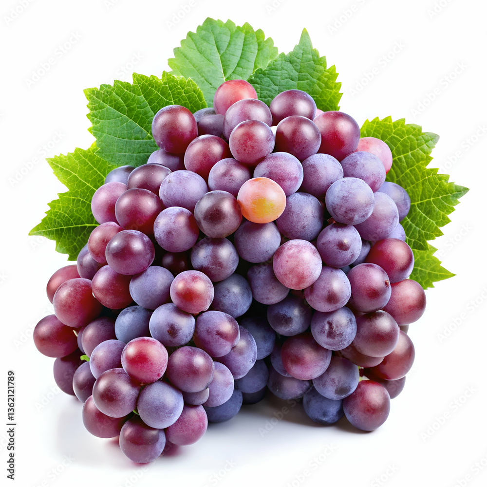 Fototapeta premium Grapes isolated on transparent background 
