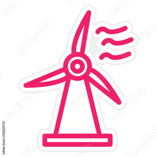 Wind Power Icon Style
