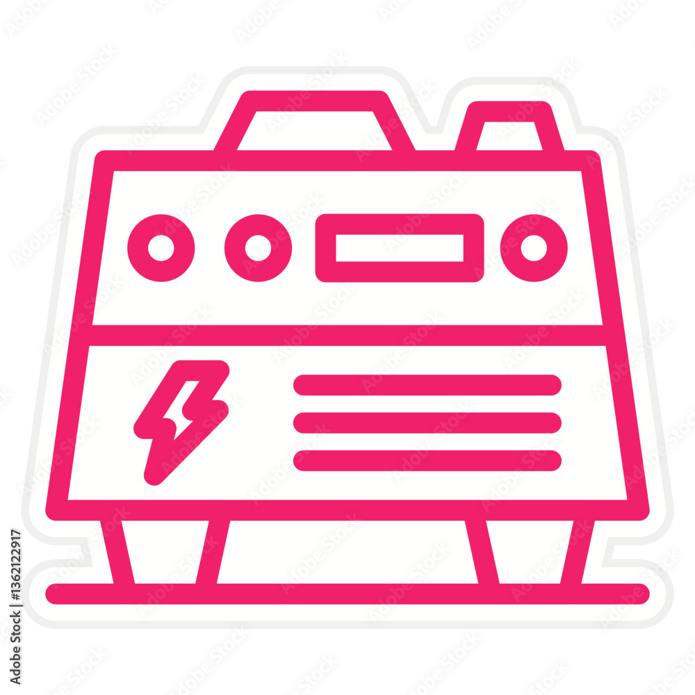 Electric Generator Icon Style Electric Generator Icon Style