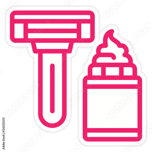 Shaving Cream Icon Style