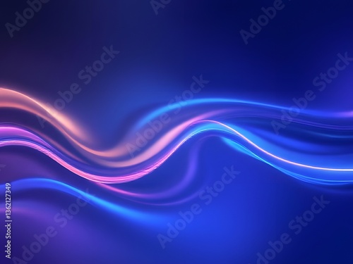 background of modern tech gradient waves fluid curve generative ai