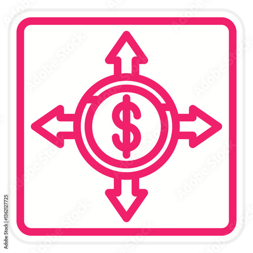 Business Ways Icon Style