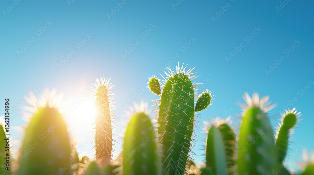 ERP letters emerging from cactus spines in a conceptual style ERP letters emerging from cactus spines in a conceptual style