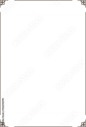 traditional frame illustration 전통 테두리 액자 일러스트