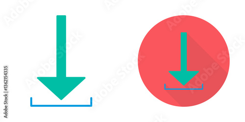Unique Download Vector Icon
