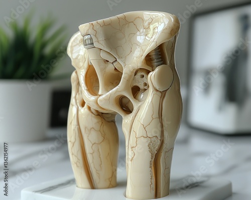 Detailed Anatomical Model of a Human Hip Joint
