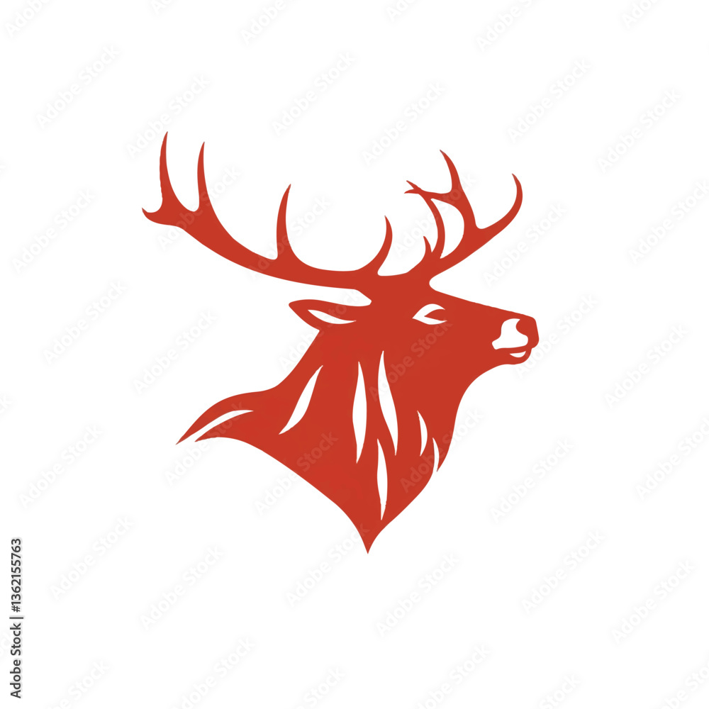 Elk animal silhouette isolated on white background. Animal elk silhouette. Elk face silhouette. vector illustration. Elk animal silhouette isolated on white background. Animal elk silhouette. Elk face silhouette. vector illustration.