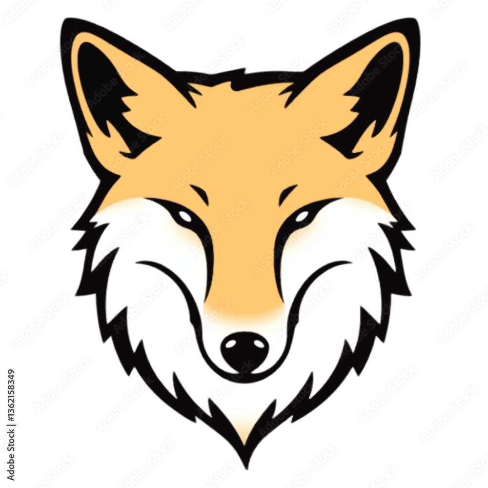 Fox logo. Fox head mascot logo vector illustration. Unique fox logo, fox illustration. Fox logo. Fox head mascot logo vector illustration. Unique fox logo, fox illustration.
